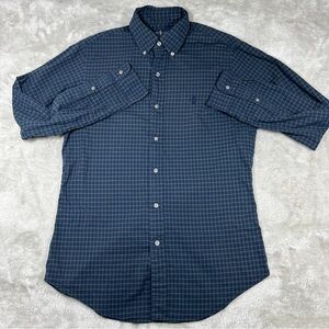 Polo Ralph Lauren Mens Long Sleeve Shirt Small Check Blue Green Check